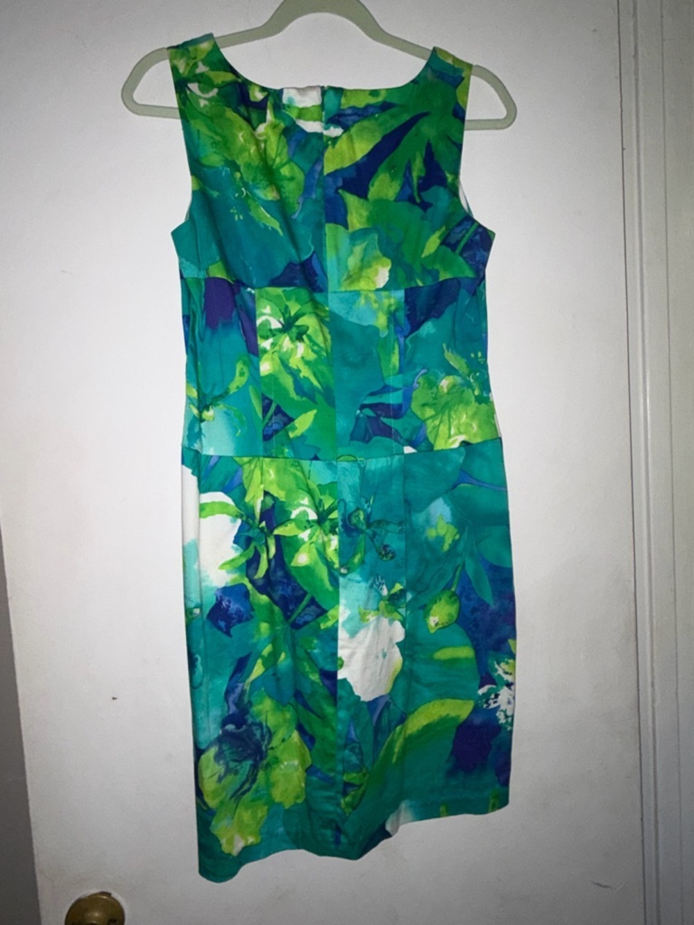 AGB Teal, Turquoise & Lime Floral Midi Dress - Picture 5 of 8